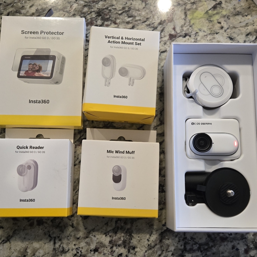 Insta360 - GO 3S (128GB) Action Camera  with accessories